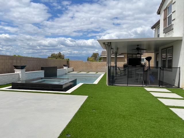 Oak Hills Artificial Grass and Cement Pavers installation in Corona, CA Pool Deck Pavers, Claremont Artificial Grass & Pavers